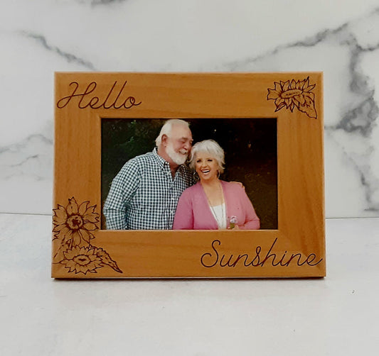 Wooden Picture Frame Hello Sunshine