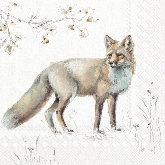 Woodland Fox, Cocktail Napkin