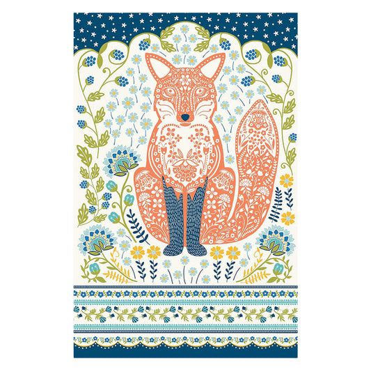 Woodland Fox Cotton Tea Towel