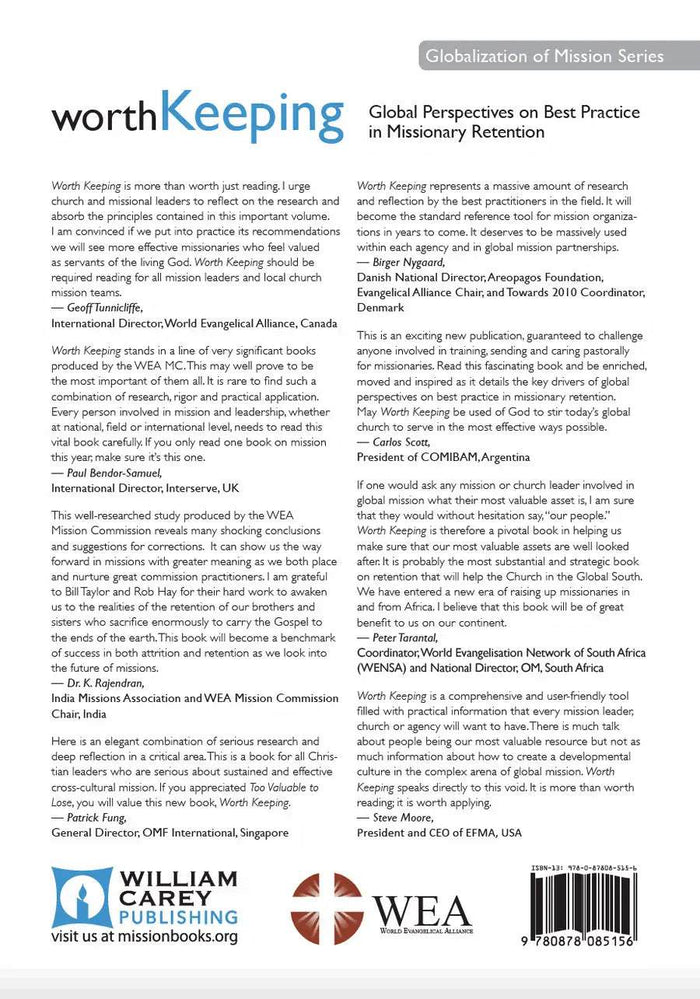 Worth Keeping - MissionBooks.org
