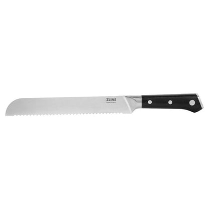 ZLINE 3-Piece Professional German Steel Kitchen Knife Set (KSETT-GS-3) 9-inch Bread Knife
