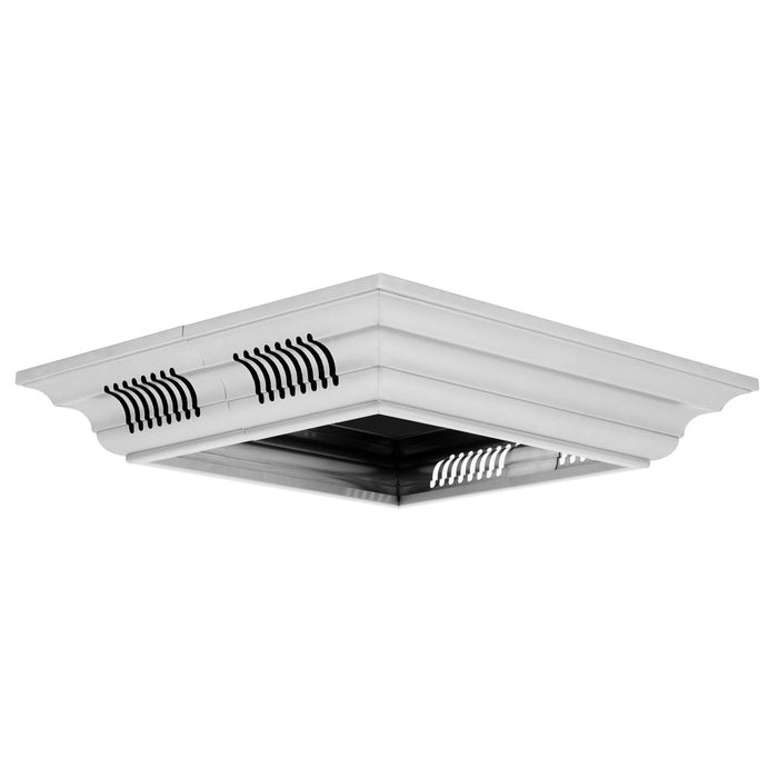 ZLINE Crown Molding in Stainless Steel with Built-in Bluetooth Speakers (CM6-BT-GL9i) main image.