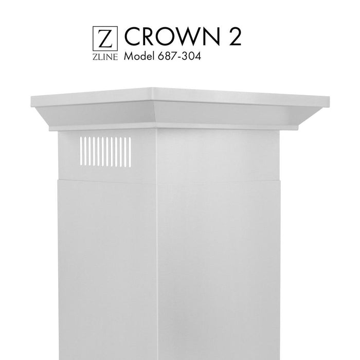 ZLINE Crown Molding Profile 2 for Wall Mount Range Hood (CM2-687-304) main image.