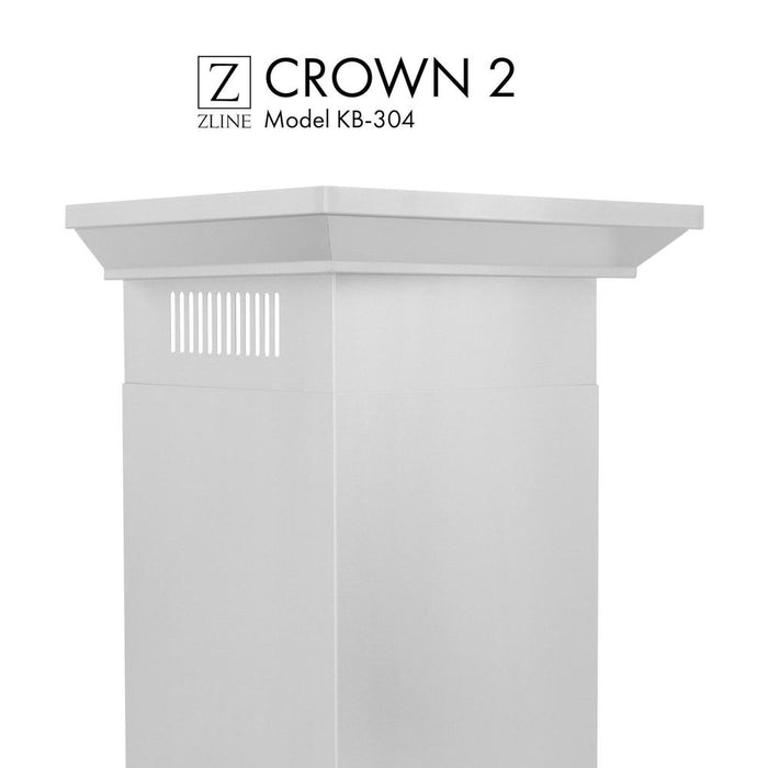 ZLINE Crown Molding Profile 2 for Wall Mount Range Hood (CM2-KB-304) main image.
