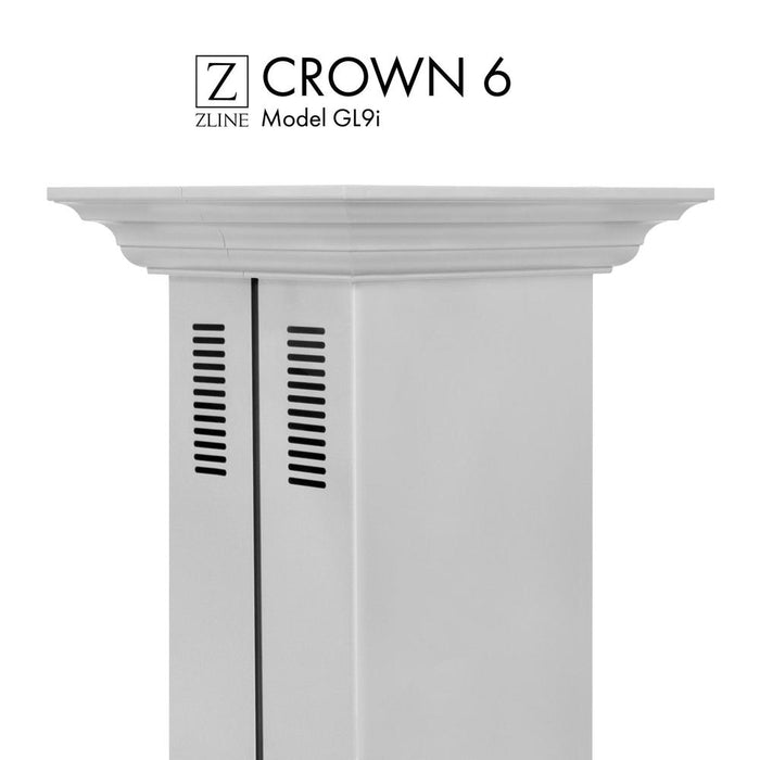 ZLINE Crown Molding Profile 6 for Island Mount Range Hood (CM6-GL9i) main image.