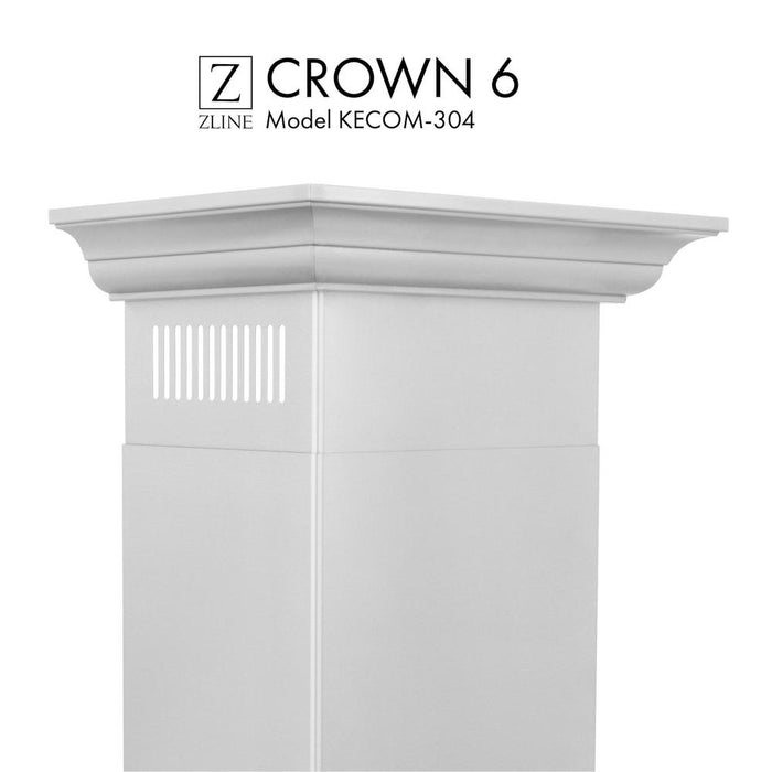 ZLINE Crown Molding Profile 6 for Wall Mount Range Hood (CM6-KECOM-304) main image.