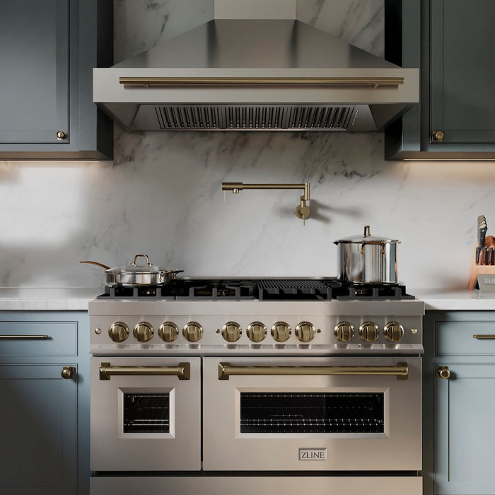 ZLINE Gemini Pot Filler (GEM-FPF) Champagne Bronze