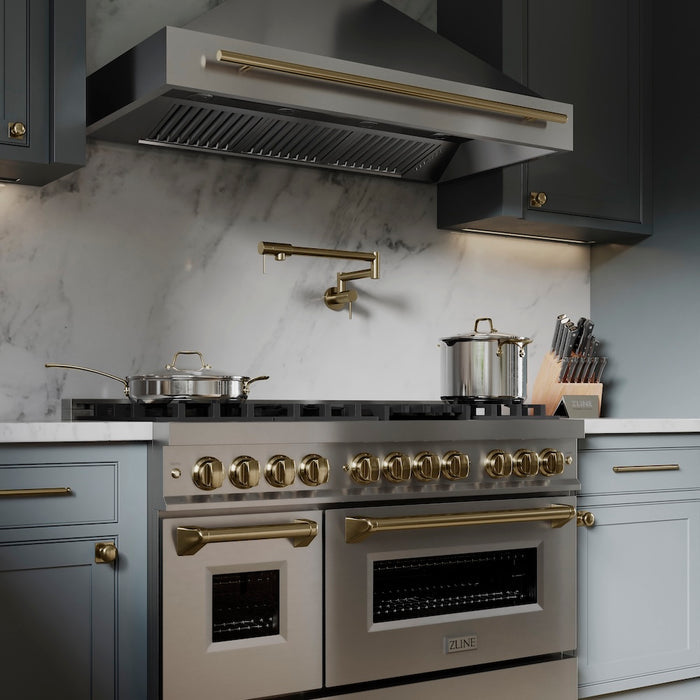 ZLINE Gemini Pot Filler (GEM-FPF) Champagne Bronze