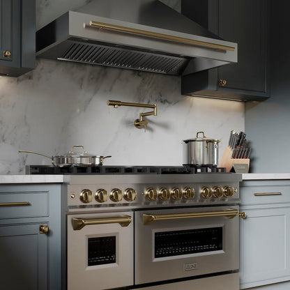 ZLINE Gemini Pot Filler (GEM-FPF) Champagne Bronze
