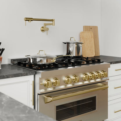 ZLINE Gemini Pot Filler (GEM-FPF) Champagne Bronze
